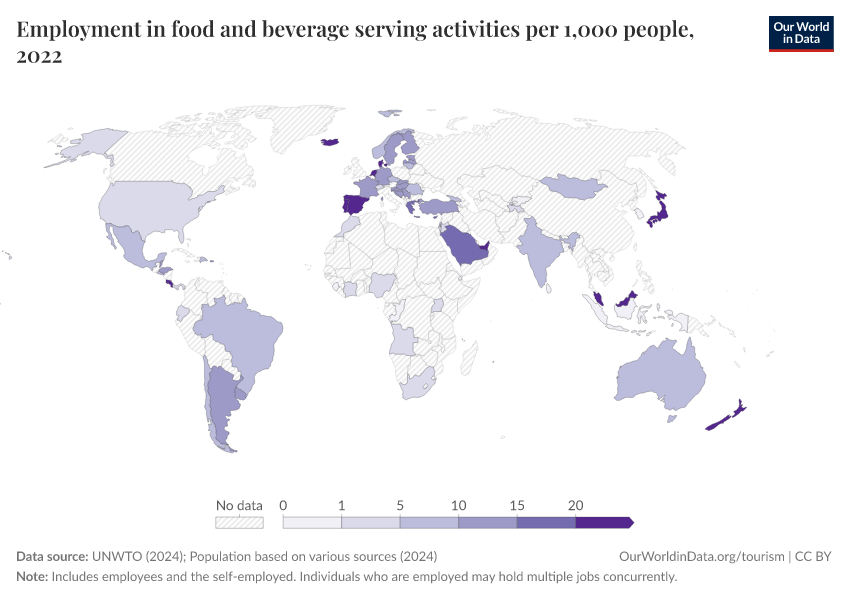 A thumbnail of the "Employment in food and beverage serving activities per 1,000 people" chart