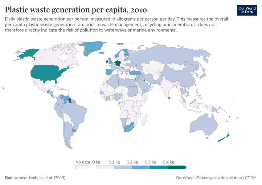 A thumbnail of the "Plastic waste generation per capita" chart